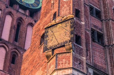 28 Ocak 2017: Güneş saati Gdansk, Polonya