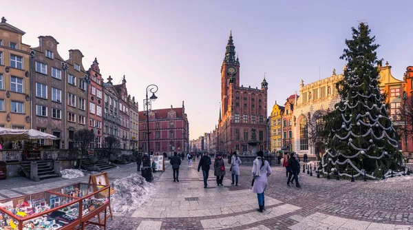 28 januari 2017: Long Market Square i Gdansk, Polen — Stockfoto