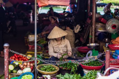 02 Ekim 2014 - tüccar Hoi An, Vietnam