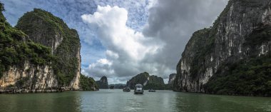 September 18, 2014 - Panorama of Ha Long Bay, Vietnam clipart