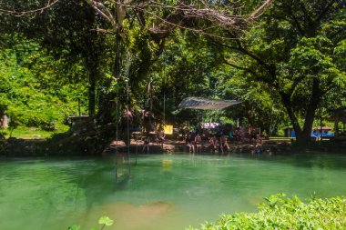 23 Eylül 2014: Blue Lagoon Vang Vieng, Laos