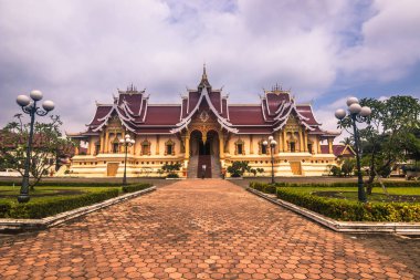 26 Eylül 2014: O Luang, Vientiane, Laos sarayda