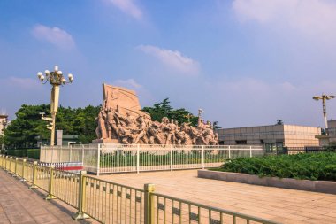 Beijing, Çin - 20 Temmuz 2014: Tiananmen Meydanı