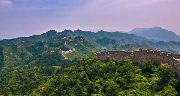 China Julio 2014 Panorama Gran Muralla China Jinshanling — Foto de Stock