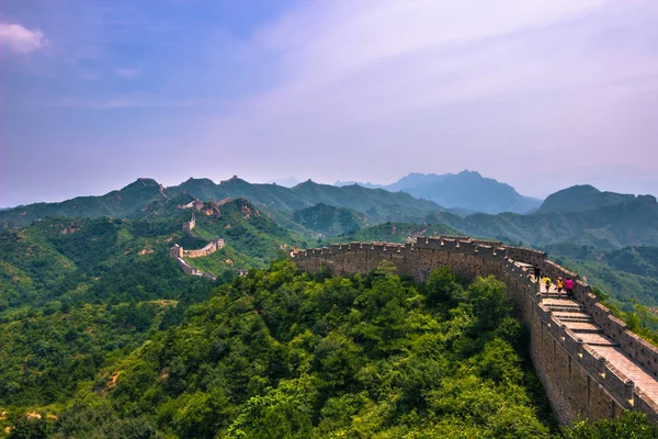 China Julio 2014 Panorama Gran Muralla China Jinshanling — Foto de Stock