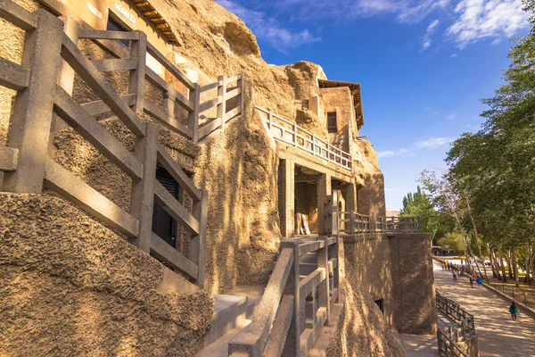 Dunhuang, China - 05 de agosto de 2014: Cavernas de Mogao Complexo UNESCO — Fotografia de Stock