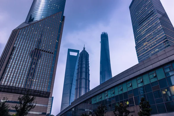 Shanghai, China - July 25, 2014: Shanghai World Financial Center — Stock Photo, Image