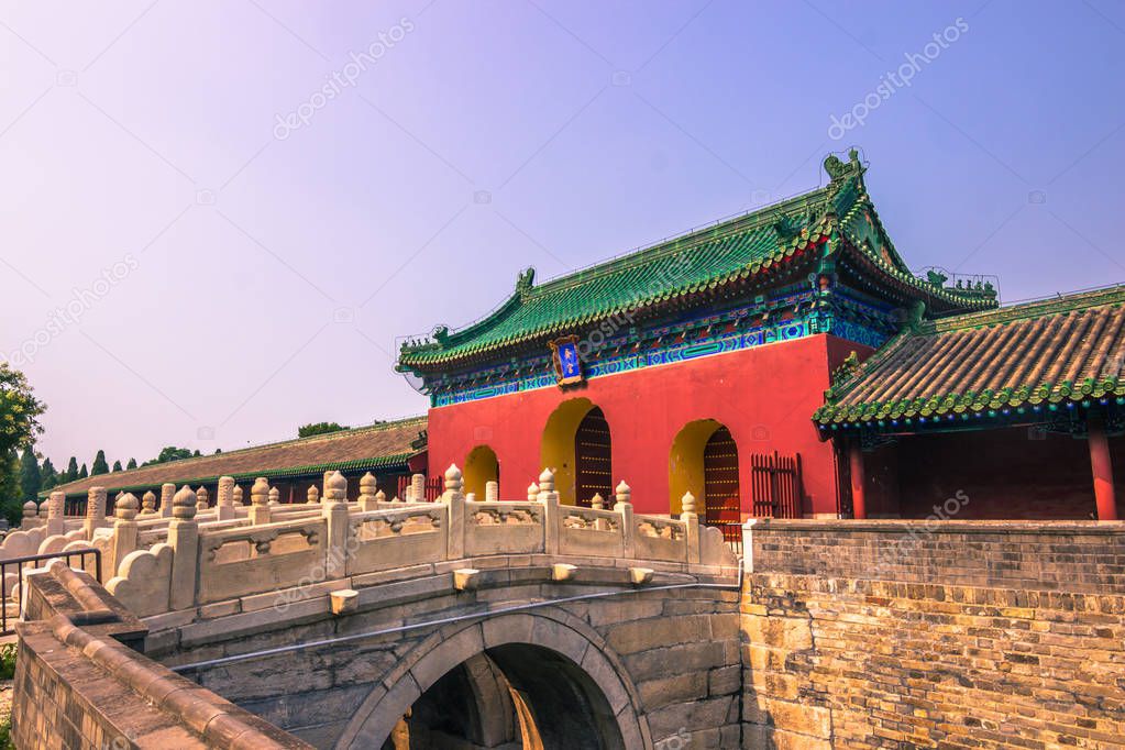 Beijing, China - July 20, 2014: The Temple of Heaven complex