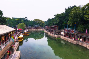 Beijing, Çin - 18 Temmuz 2014: Bahçeler yaz Sarayı