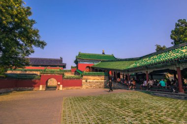 Beijing, Çin - 20 Temmuz 2014: The Temple of Heaven kompleksi