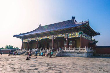 Beijing, Çin - 20 Temmuz 2014: The Temple of Heaven kompleksi