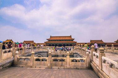 Zhujiajiao, Çin - 26 Temmuz 2014: Taoist tapınakta Zhujiajiao Köyü