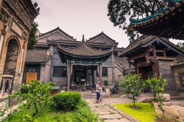 Xi'an, Çin - 23 Temmuz 2014: Bahçeleri Xi'an Ulu Camii