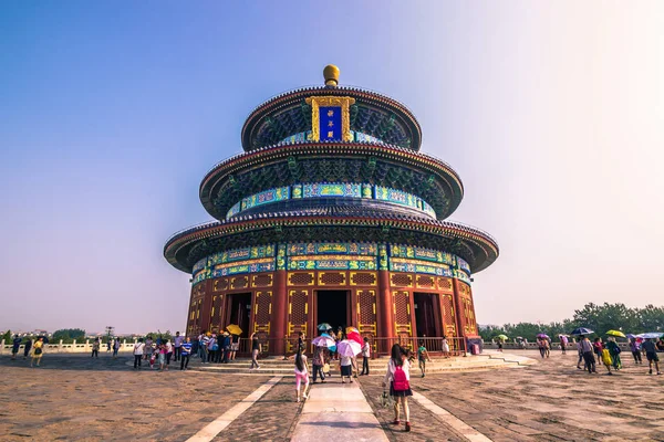 Beijing, China - 20 de julio de 2014: Salón principal del Templo del Cielo — Foto de Stock