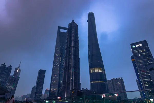 Shanghai, China - July 25, 2014: Shanghai World Financial Center — Stock Photo, Image