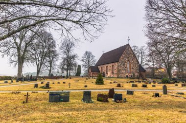Hatuna, İsveç - 1 Nisan 2017: Hatuna Kilisesi, İsveç