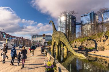 Göteborg, İsveç - 14 Nisan 2017: Giriş Universeum Müzesi