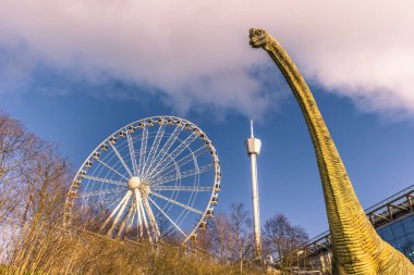 Göteborg, İsveç - 14 Nisan 2017: Universeum müzenin Gothenburg, İsveç'in giriş