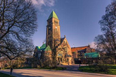 Göteborg, İsveç - 14 Nisan 2017: Vasa kilise Gothenburg, İsveç