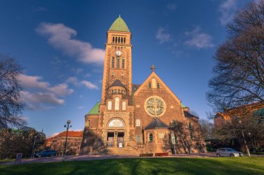 Göteborg, İsveç - 14 Nisan 2017: Vasa kilise Gothenburg, İsveç