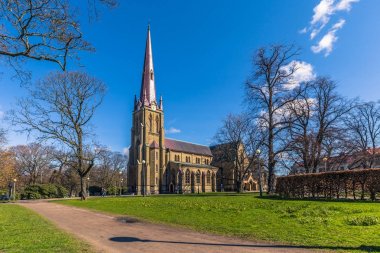 Göteborg, İsveç - 14 Nisan 2017: Haga kilise Gothenburg, İsveç