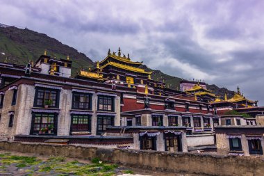 August 14, 2014 - Tashi Lhunpo Monastery in Shigatse, Tibet clipart