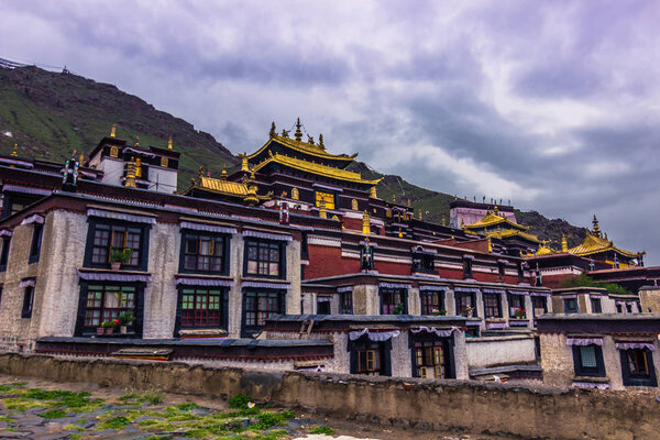 August 14, 2014 - Tashi Lhunpo Monastery in Shigatse, Tibet