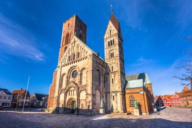 Ribe, Danimarka - 30 Nisan 2017: Katedral Ribe