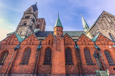 Ribe, Danimarka - 30 Nisan 2017: Katedral Ribe