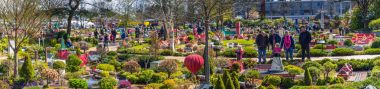 Bilund, Danimarka - 30 Nisan 2017: Minyatür Legoland, Bilund içinde