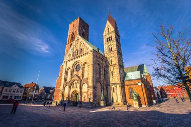 Ribe, Danimarka - 30 Nisan 2017: Katedral Ribe