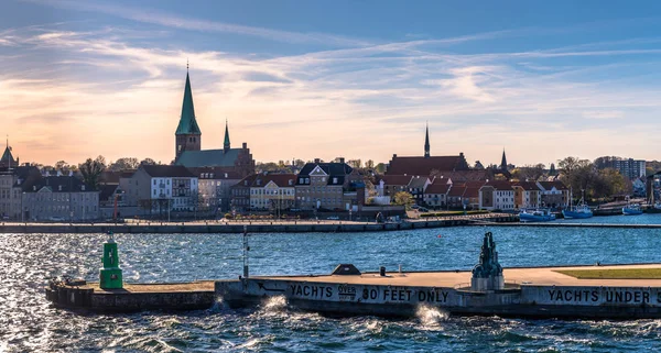 Helsingor, Denmark - May 01, 2017: Panorama of the town of Helsingor — Stock Photo, Image