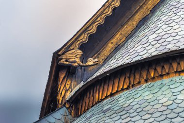 Reinli, Norveç - 13 Mayıs 2017: Çıta Reinli Kilisesi, Norveç