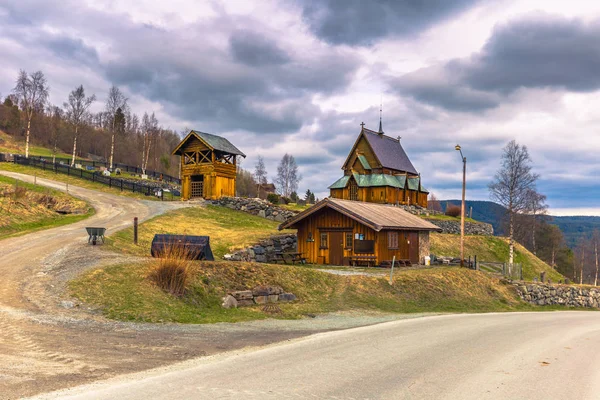 Reinli, Norvégia - 2017. május 13.: Beüt templom Reinli, Norvégia — Stock Fotó