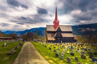 Ringebu, Norway - May 13, 2017:  Ringebu Stave Church, Norway