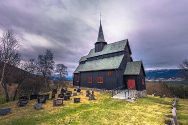 HORE, Norveç - 14 Mayıs 2017: Hore çıta Kilisesi, Norveç