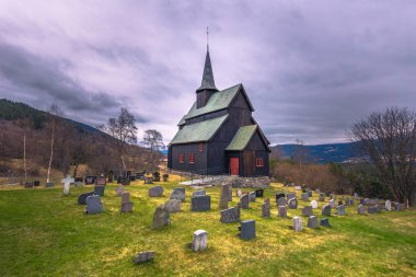 HORE, Norveç - 14 Mayıs 2017: Hore çıta Kilisesi, Norveç