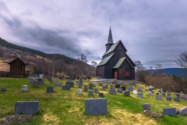 HORE, Norveç - 14 Mayıs 2017: Hore çıta Kilisesi, Norveç