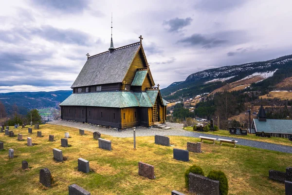 Reinli, Norveç - 13 Mayıs 2017: Çıta Reinli Kilisesi, Norveç