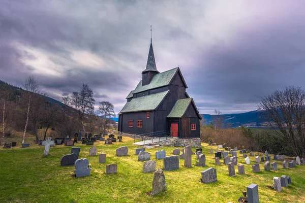 Hore, Noruega - 14 de maio de 2017: Hore Stave Church, Noruega — Fotografia de Stock