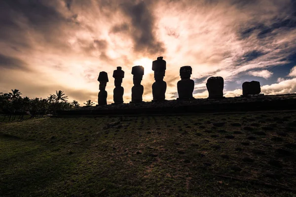 Orongo, Easter Island - July 11, 2017: Island of Motu nui, near Orongo, Easter Island