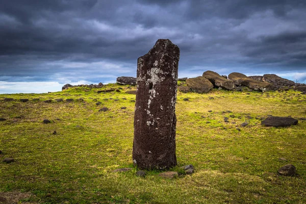 Ahu Vinapu, Easter Island - July 11, 2017: Sacred site of Ahu Vinapu, Easter Island