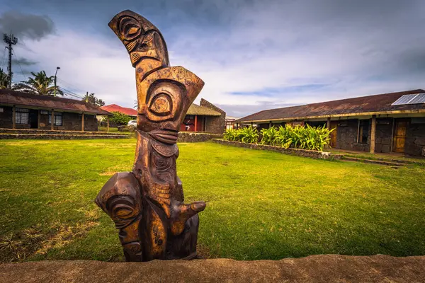 Hanga Roa, Paskalya Adası - 11 Temmuz 2017: Köy, Hanga Roa
