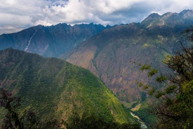 Inca Trail, Peru - 03 Ağustos 2017: Tabiat Manzarası Inca Trail, Peru