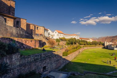 Cusco, Peru - 31 Temmuz 2017: Kilise, Santo Doming eski t