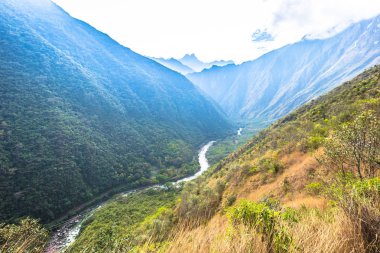 Inca Trail, Peru - 03 Ağustos 2017: Tabiat Manzarası Inca t