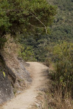 Inca Trail, Peru - 03 Ağustos 2017: Tabiat Manzarası Inca t
