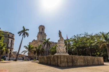 Havana, Küba - 26 Mart 2016: Havana, Küba'nın merkezi kare