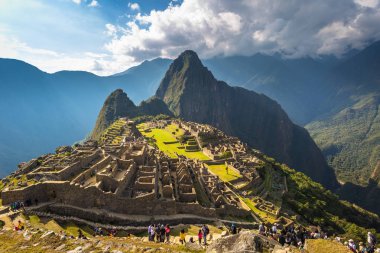 Machu Picchu, Peru - 03 Ağustos 2017: Machu Picchu Panoraması, 