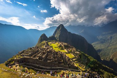 Machu Picchu, Peru - 03 Ağustos 2017: Machu Picchu Panoraması, 